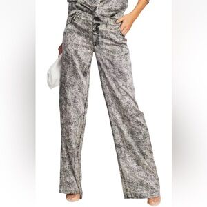 Retrofete Gray Wide-Leg Pants